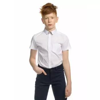 Сорочка для мальчиков, рост 134 см, цвет белый