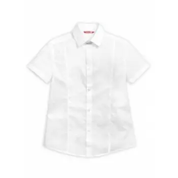 Сорочка верхняя для мальчика, рост 146 см, цвет белый