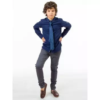 Сорочка верхняя для мальчиков Isee, рост 158-164 см, цвет тёмно-синий