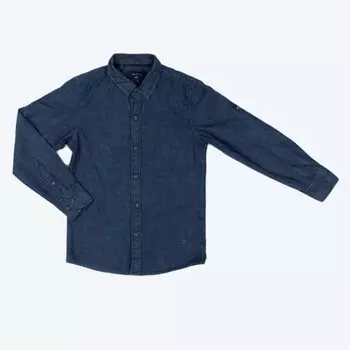 Сорочка верхняя для мальчиков Isee, рост 164-170 см, цвет тёмно-синий