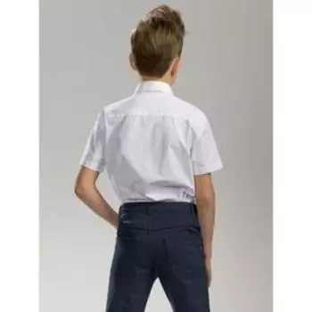 Сорочка верхняя для мальчиков, рост 122 см, цвет белый