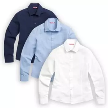 Сорочка верхняя для мальчиков, рост 122 см, цвет белый