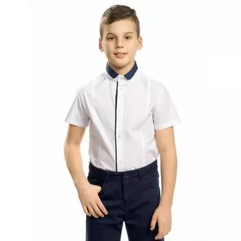 Сорочка верхняя для мальчиков, рост 152 см, цвет белый