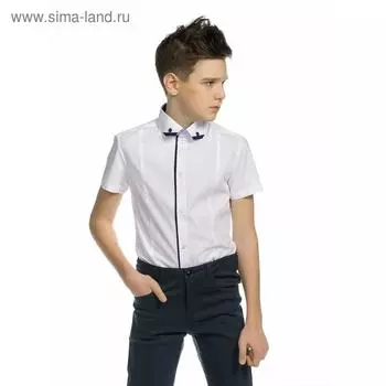 Сорочка верхняя для мальчиков, рост 164 см, цвет белый