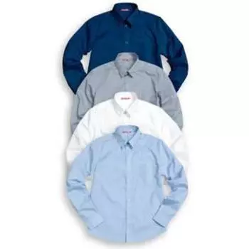 Сорочка верхняя для мальчиков, рост 164 см, цвет синий