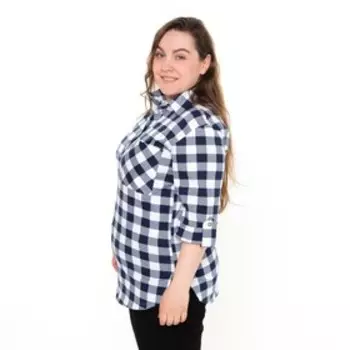 Сорочка женская, цвет темно-синий, размер 50