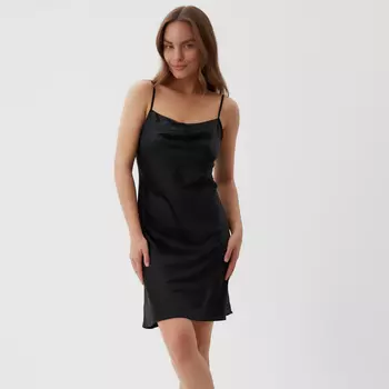Сорочка ночная женская KAFTAN Black series, размер 52-54, чёрная