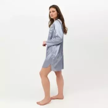 Сорочка женская MINAKU: Light touch цвет серо-голубой, р-р 48
