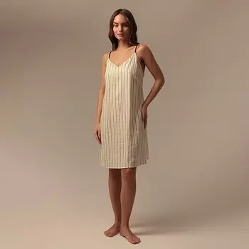 Сорочка ночная с тонкими лямками женская SL HOME Linen, размер L