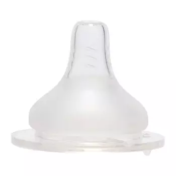 Соска молочная, силиконовая, для бутылочки с широким горлом, 6+ мес.