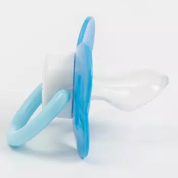 Соска-пустышка анатомическая,силикон,от 0 мес.,«Матроскин»,цвет синий