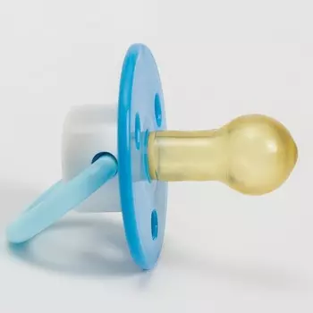 Соска-пустышка классическая, латекс, от 6 мес., «Матроскин», цвет синий