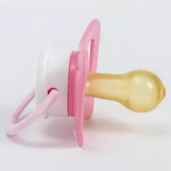 Соска-пустышка классическая,латекс,от 6 мес.,«Вера»,цвет розовый