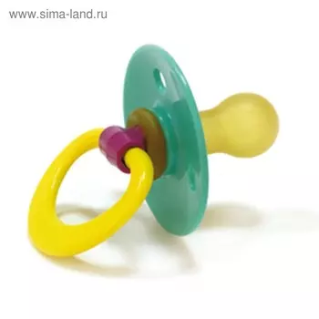 Соска-пустышка латексная круглая «Вишенка», от 6 месяцев, цвет МИКС