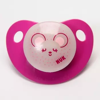 Соска-пустышка ортодон., силикон, от 0 мес., NIGHT&amp;DAY, в контейнере «Мышка»