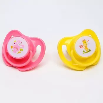 Соска-пустышка ортодонтическая,силикон,6+.с колпачком в контейнере,цвет МИКС