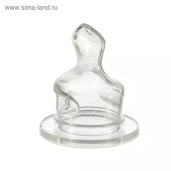 Соска силиконовая анатомическая, медленный поток, от 0 мес.