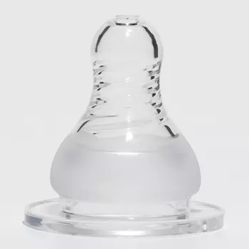 Соска силиконовая на бутылочку, антиколиковая., от 0 мес., медленный поток