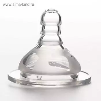 Соска для бутылочки, +6мес(Х)., быстрый поток, широкое горло 50мм. (фасовка по 20шт)