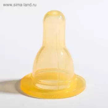 Соска силиконовая на бутылочку, от 6 мес., быстрый поток