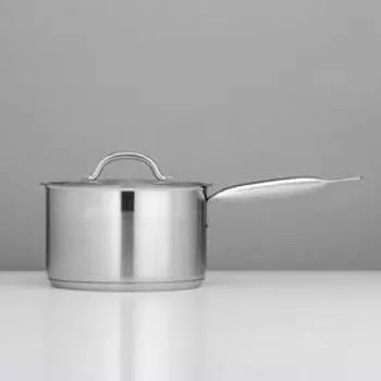 Сотейник LUXSTAHL, 2.8 л, d=18 см, h=11 см, металлическая крышка, капсульное дно, индукция, нержавеющая сталь