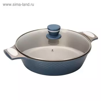 Сотейник с двумя ручками Regent inox Riviera, с крышкой, 28х7.5 см