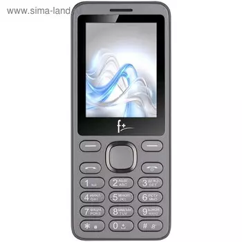Сотовый телефон F+ S240 2,4", microSD, 2 sim, тёмно-серый