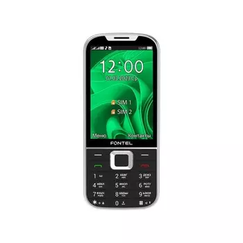 Сотовый телефон Fontel FP350, 3.5", 2 sim, microSD, 2500 мАч, чёрный