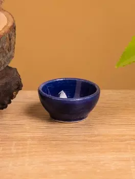 Соусник, 3.53.51.5 см, керамика, тёмно-синий