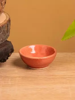 Соусник, 4.54.52 см, керамика, красный