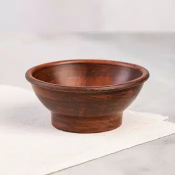 Соусник без крышки "Глинка", гладкий, красная глина, 0.2 л