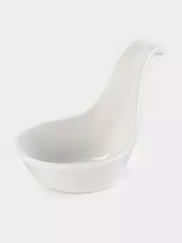 Соусник Доляна White Label, 95.56 см, фарфор, белый