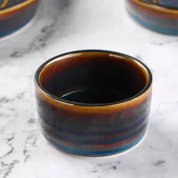 Соусник Magistro Garland, 70 мл, d=6.5 см, фарфор, синий