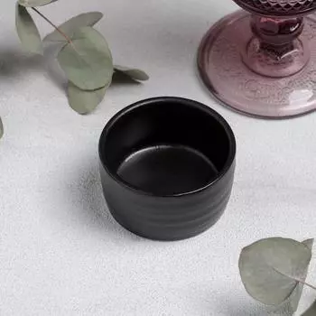 Соусник Magistro Pietra lunare, 80 мл, 6.83.7 см, фарфор, чёрный