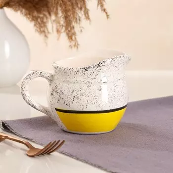 Кувшин "Персия", керамика, желтый, 300 мл, 1 сорт, Иран