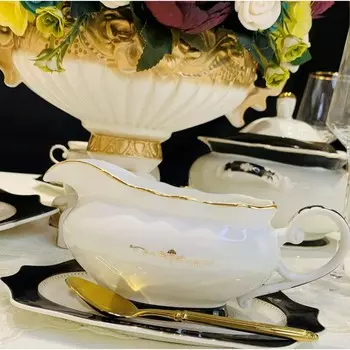 Соусник с блюдцем Lenardi Rich, 450 мл