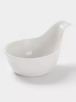 Соусник Доляна White Label, 60 мл, 1286 см, фарфор, белый