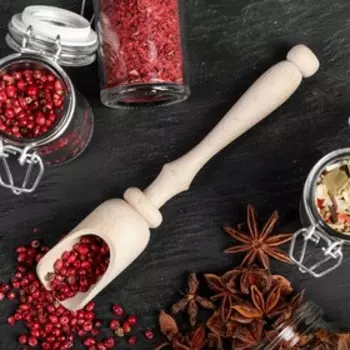 Совочек для специй "Классический", 18 х 3 см, массив бука