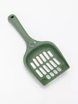 Совок для кошачьего туалета 22.5105 см, Soft-touch, изумруд