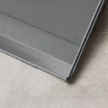 Совок для мусора, пластик, 32229.5 см, ручка МИКС, серый