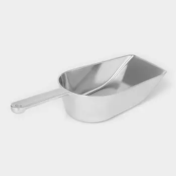 Совок для сыпучих продуктов, h=30.5 см, алюминий, серебристый