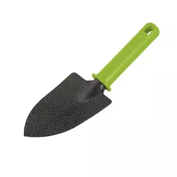 Совок посадочный, длина 25 см, ширина 8.5 см, стальной, пластиковая ручка, STANDARD