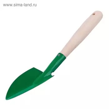 Совок посадочный, длина 32 см, деревянная ручка, «РОСТОК»