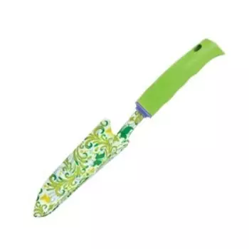 Совок посадочный узкий, длина 33 см, стальной, пластиковая рукоятка, FLOWER GREEN