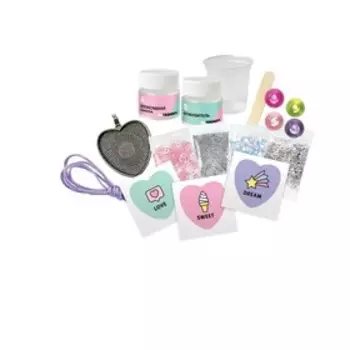 Создай украшения из эпоксидной смолы «Кулон-сердечко»