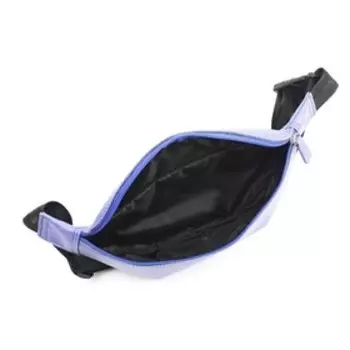 сп855 Сумка поясная, отдел на молнии, цвет голубой флотер 11х25х8см