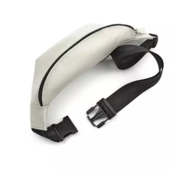 сп855 Сумка поясная, отдел на молнии, цвет серый флотер 11х25х8см