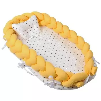 Спальное гнездо «Косы», цвет жёлтый