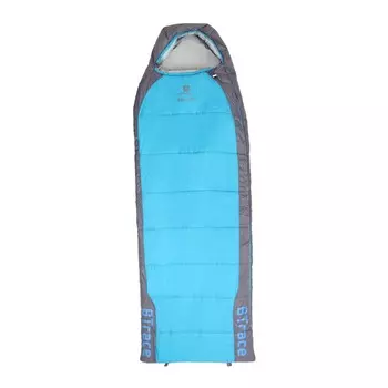 Спальный мешок BTrace Hover, кокон, 2 слоя, правый, 80х230 см, цвет серый/синий