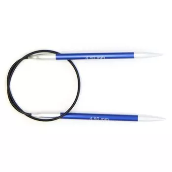 Спицы алюминиевые круговые Zing KnitPro, 40 см/4.50 мм 47070